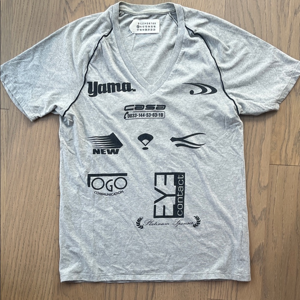 MM6 Maison Martin Margiela Gray Graphic Tee